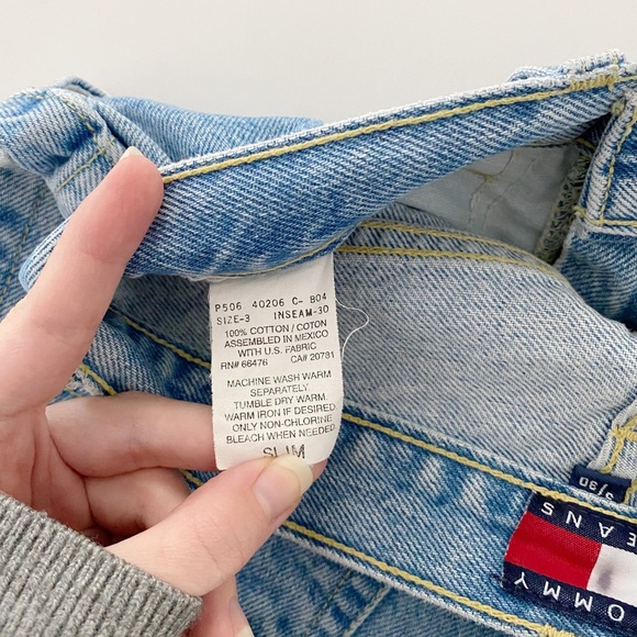 Tommy Hilfiger Vintage ‘98 High Rise Slim Straight Leg Jeans Size 3 - Picture 10 of 11